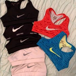 7 Nike Pro sports bras